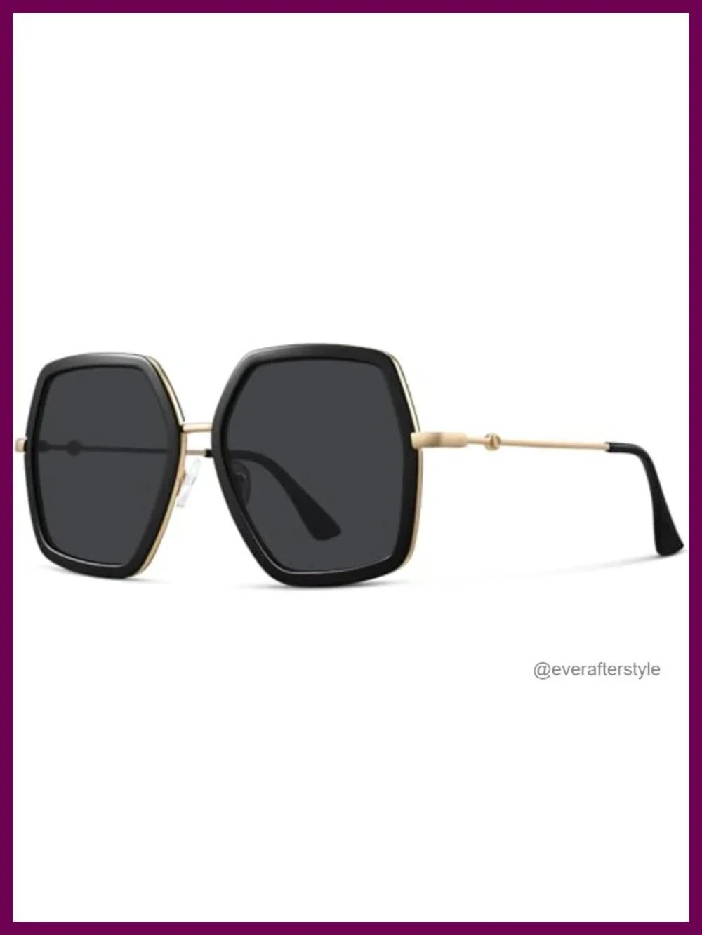 Oversized Hexagon Sunglasses UV400 for Women Fashion Shades